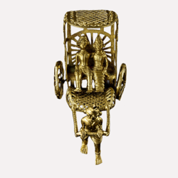 The Handmade Dokra Rikshaw Brass Home Decor