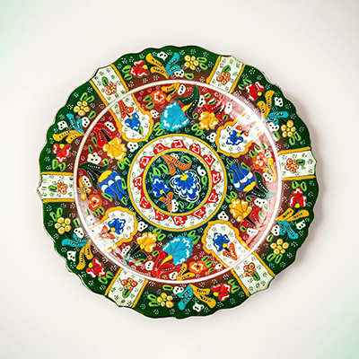 Turkish Heritage Hand Painted Ceramic Plate (25cm)