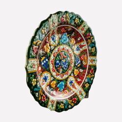 Turkish Heritage Hand Painted Ceramic Plate (25cm)