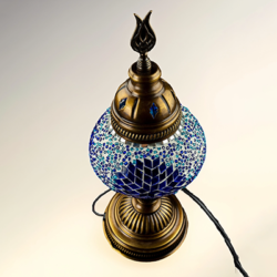 Turkish Blue Mosaic Table Lamp