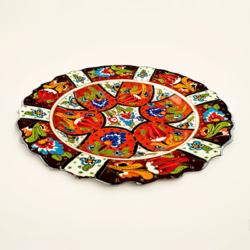 Turkish Heritage Hand Painted Ceramic Plate (30cm)