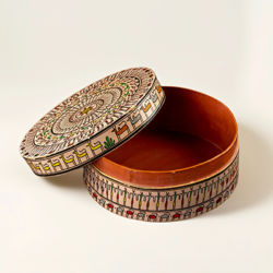 Artistic hand painted Bamboo Box