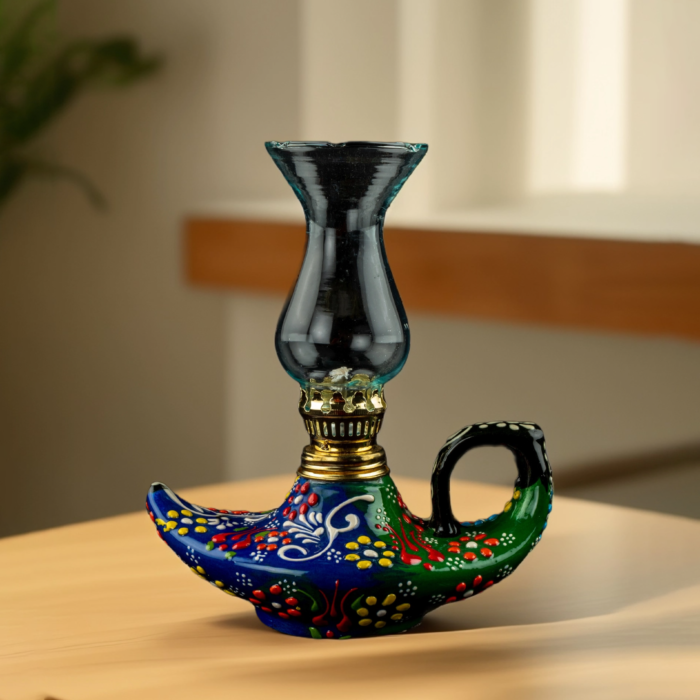 Hand Crafted Turkish Ceramic Aladdins Lamp