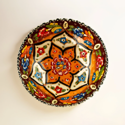 Hand Painted Turkish Ceramic Pottery Bowl