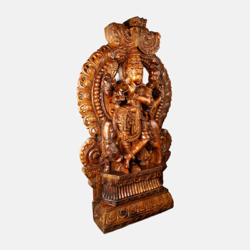 Shree Krishna Neem Wood Sculpture