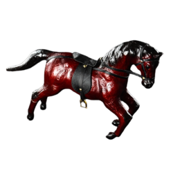 Running Leather Horse Statue