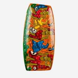 Vibrant Pattachitra Dancing Handpainted Tray