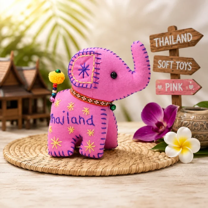 Handmade Thailand Pink Soft Toy